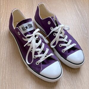 Purple Converse All Star Sneakers ~ Size 8